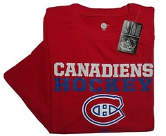 Official NHL Hockey Mens Montreal Canadiens T-Shirt 2XLT 2XLB Tall Red Blue NWT