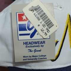 The Game Michigan Wolverines Hat One Size White Navy Blue NWT Twill
