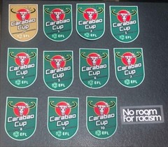 SOCCER PATCH SET CARABAO CUP ANY TEAM BADGE WINNER GOLD NEW CASTLE #35