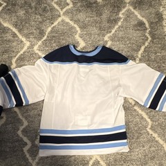 New Balance Maine Black Bears Ice Hockey Jersey Hockey East White Navy Blue