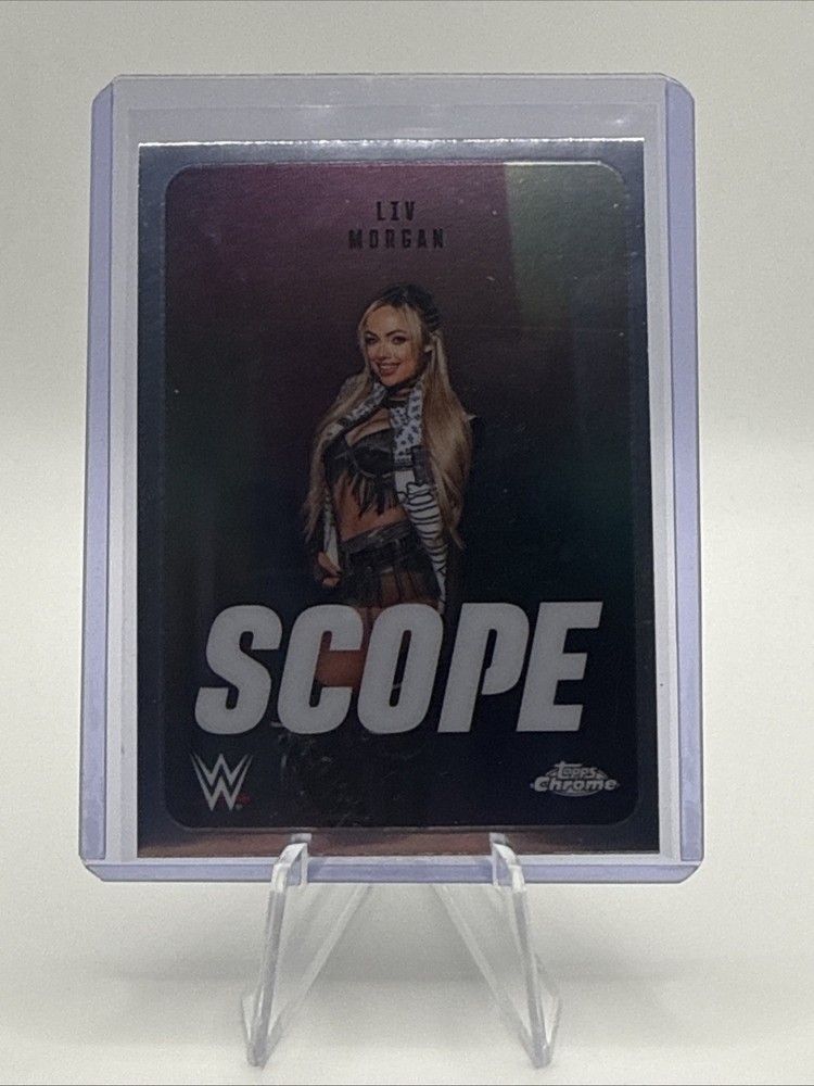 Liv Morgan 2026 Topps Chrome WWE #SCO-34 Scope Insert Trading Card