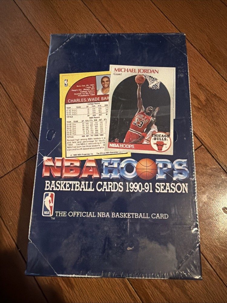 NBA Hoops Basketball Cards 1990-91 season sealed Robinson + Jordan Final Shots