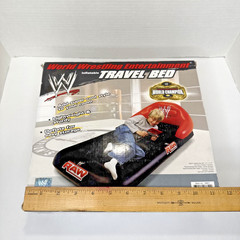 Extremely Rare World Wrestling Entertainment WWE Raw Inflatable Travel Bed Read
