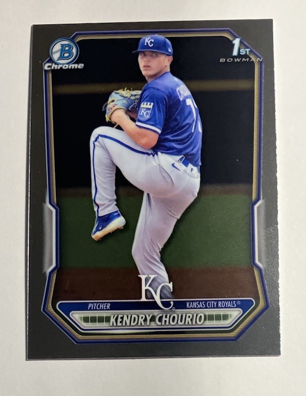 2026 Bowman 1st Chrome Prospect #BCP-7 Kendry Chourio KC Royals Card.