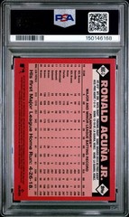 2021 Topps Chrome 1986 Topps Baseball Ronald Acuna JR. #86BC-3 PSA 10 Braves
