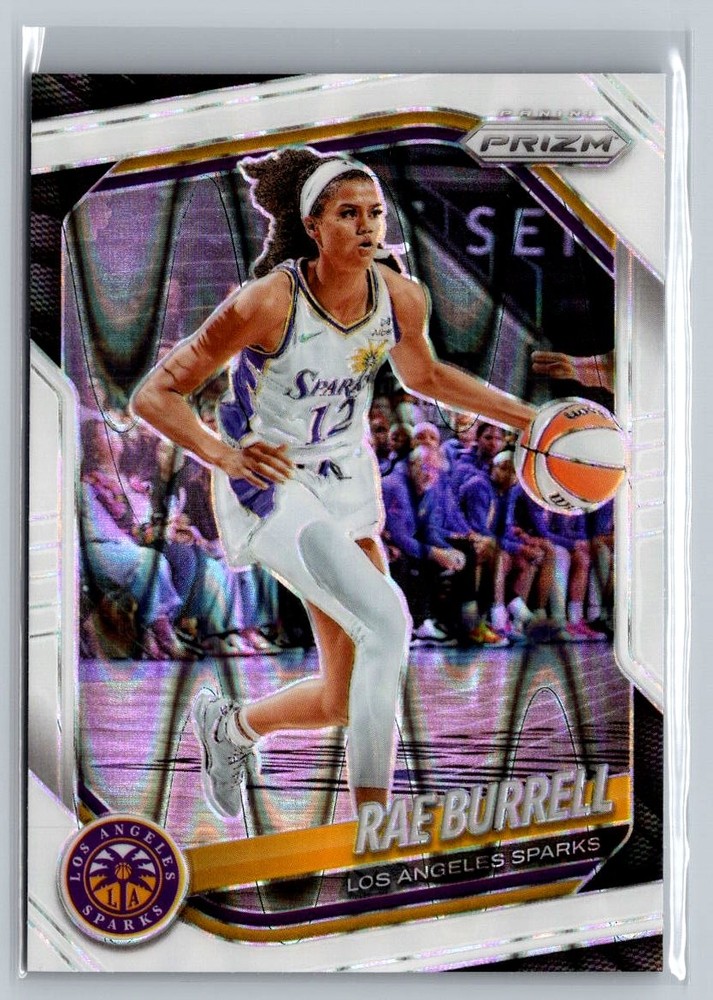 2025 Panini Prizm WNBA #25 Rae Burrell White Seismic Prizms