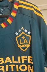 LA Galaxy Adidas Authentic Away Soccer Jersey Mystery Green 2023-2024 #HI1873