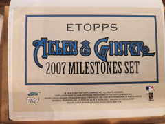2007 ETOPPS ALLEN & GINTER&rsquo;S MILESTONES SET 11 CARDS NUMBERED 454/999