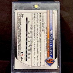 Francisco Lindor 2025 BOWMAN CHROME #59 YELLOW MOJO REFRACTOR /75🔥NY METS🌟