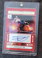 2024 Panini Photogenic WWE Drew McIntyre Superstar Red Autograph.