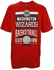 Zipway NBA Basketball Men&rsquo;s Big & Tall Washington Wizards Graphic T-Shirt, Red