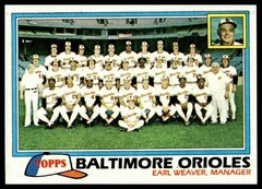 1981 Topps #661 Baltimore Orioles / Earl Weaver Baltimore Orioles NM+