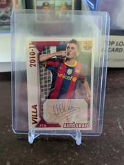 2010 2011 Panini FC Barcelona David Villa Auto Autografo #125 Mint