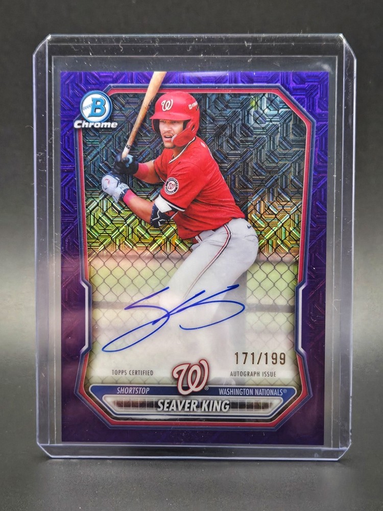 Topps Bowman Chrome Seaver King Washington Nationals Auto BMA-SK1 Purple /199