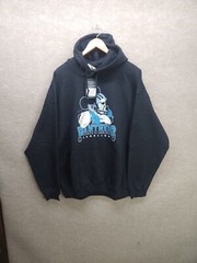 Carolina Panthers Mickey Mouse Hoodie Sweatshirt XL Adult NWT Junkfood NFL Black