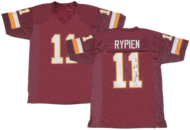 Mark Rypien of the Redskins Autographed « SB XXXVI MVP » Custom #11 Jersey Beckett