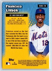 2025 Topps Chrome – All-Etch Francisco Lindor #CAE-10 NY Mets