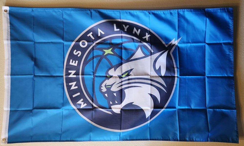 Minnesota Lynx WNBA 3×5 Ft Flag Double Sided Print Banner Womens Basketball