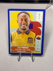 John Veboah ECU 14 Ecuador 2026 Panini FIFA World Cup Sticker BLUE US Edition
