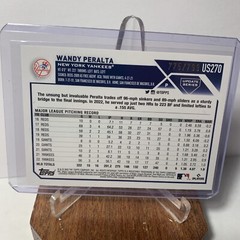 Wandy Peralta Purple Foil /799 2023 Topps Update Card #US270 New York Yankees