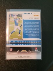 2021 NFL Playbook Justin Herbert Red #65 1 of 1 2nd Year SSP