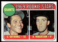 1969 Topps #16 Rookie Stars Cesar Gutierrez RC Rich Robertson RC – VG
