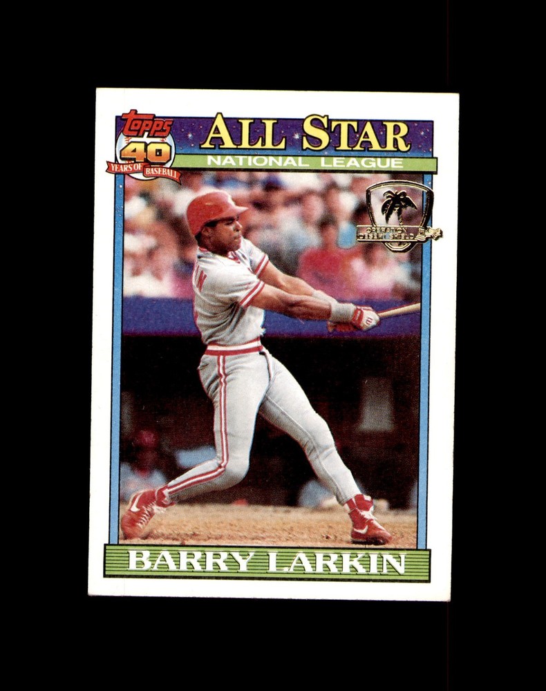 1991 Topps Desert Shield #400 Barry Larkin All Star Reds *3771