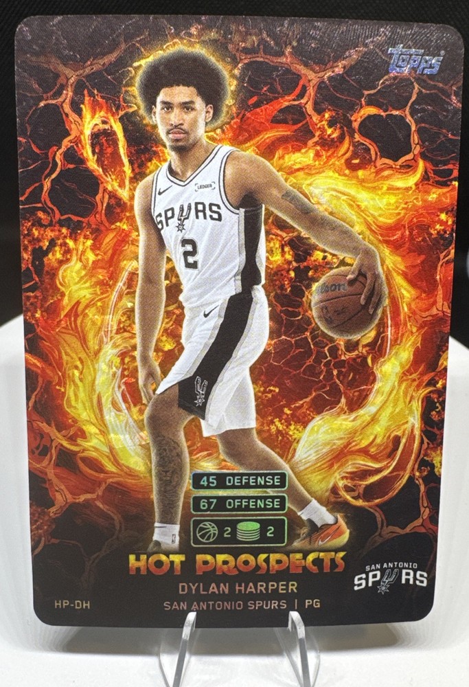 2025 Topps Match Attax Dylan Harper Hot Prospects #HP-DH Spurs