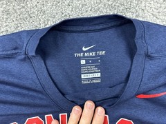 Gonzaga Bulldogs Shirt Mens Large Blue NCAA Basketball Nike Dri-FIT Long Sleeve