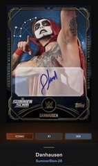 Danhausen – Icy Blue North Star Signature Iconic Slam Topps WWE SummerSlam 26