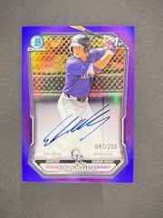 2026 Bowman Ethan Holliday 1st Chrome Auto True Purple Refractor /250 Rockies