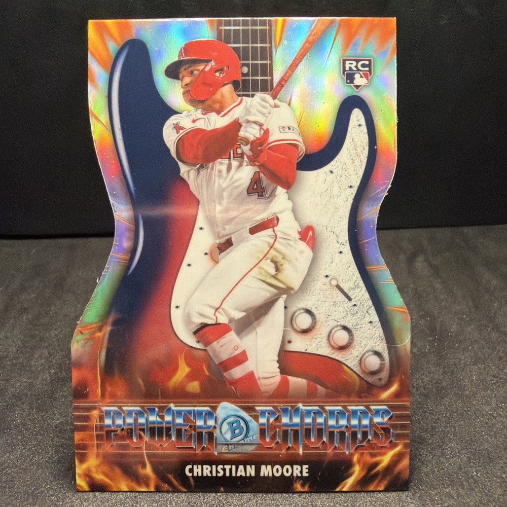 2026 Bowman Chrome Christian Moore Power Chords Die Cut Rookie