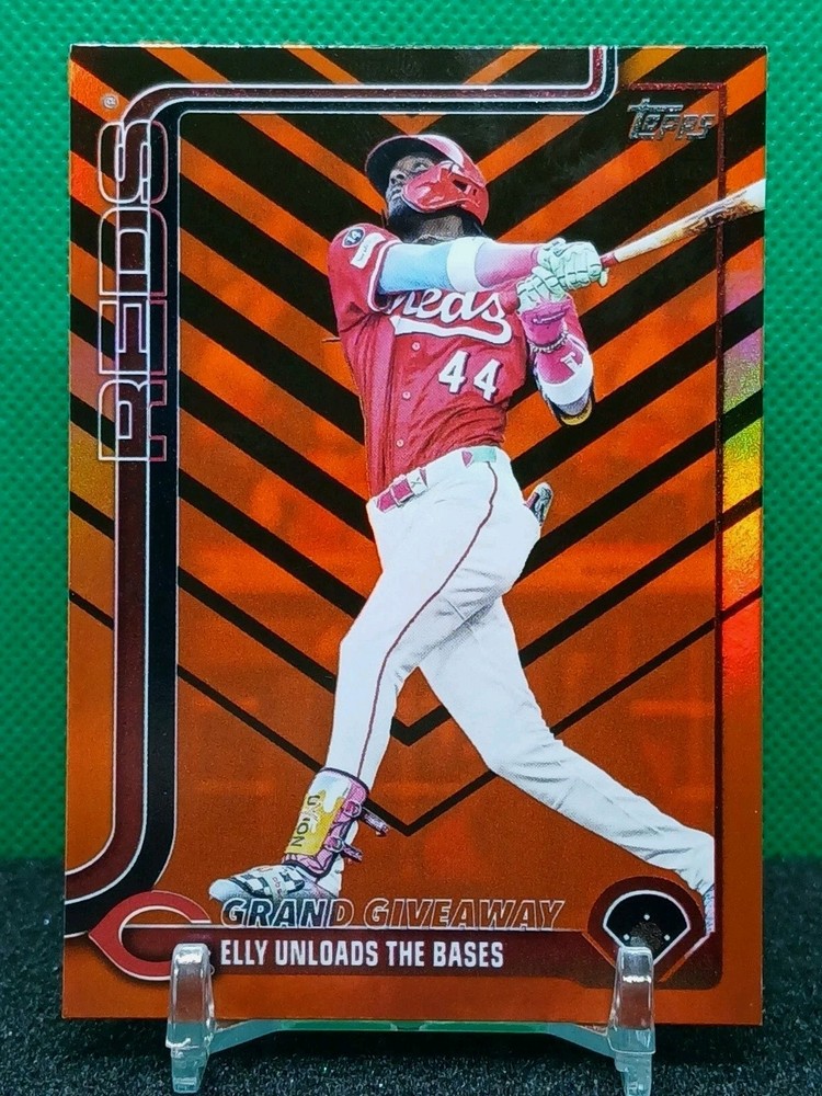 Elly De La Cruz Black Orange Foil 2025 Topps Update #US235 Cincinnati Reds