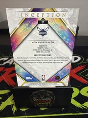 Topps 2026 Topps Inception Kon Knueppel RC #57 Charlotte Hornets
