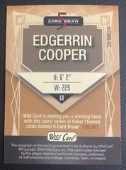 2024 Wild Card 5 Draw Edgerrin Cooper Blue Auto Modern Purple Pink /3 Packers