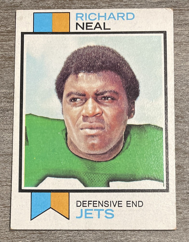 Richard Neal 1973 Topps Jets #443 *F7*