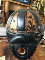 1930’s Spalding ZH Leather Football Helmet