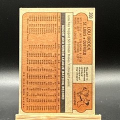 Topps 1972 Lou Brock #200 Base Set St. Louis Cardinals MLB Baseball Card