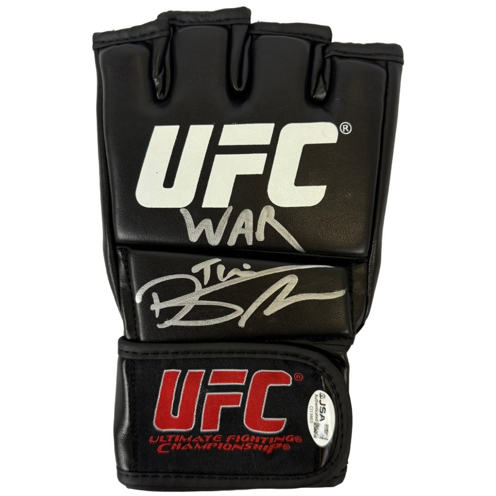 Dustin Poirier autographed signed inscribed glove UFC JSA The Diamond
