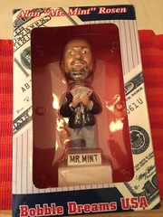 Alan Rosen « Mr.Mint » Autographed Bobblerhead & Mini Baseball Bat/L@@K!!!