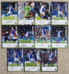 11x Blackburn Rovers 25/26 official club promo cards pre signed ohashi Morishita