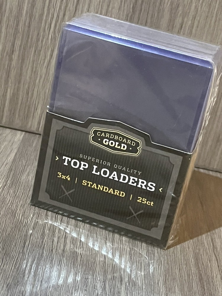 Cardboard Gold Top Loaders 3×4 Standard Toploader. $3 For A Pack Of 25, 160packs