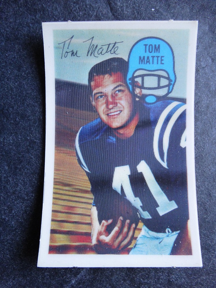 1970 Kellogg&rsquo;s 3-D Football Cards Complete Your Set You U Pick From List 1-60