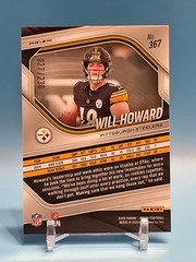 WILL HOWARD ROOKIE 2025 Panini Prizm Football #367 Steelers BLUE WAVE PRIZM /230