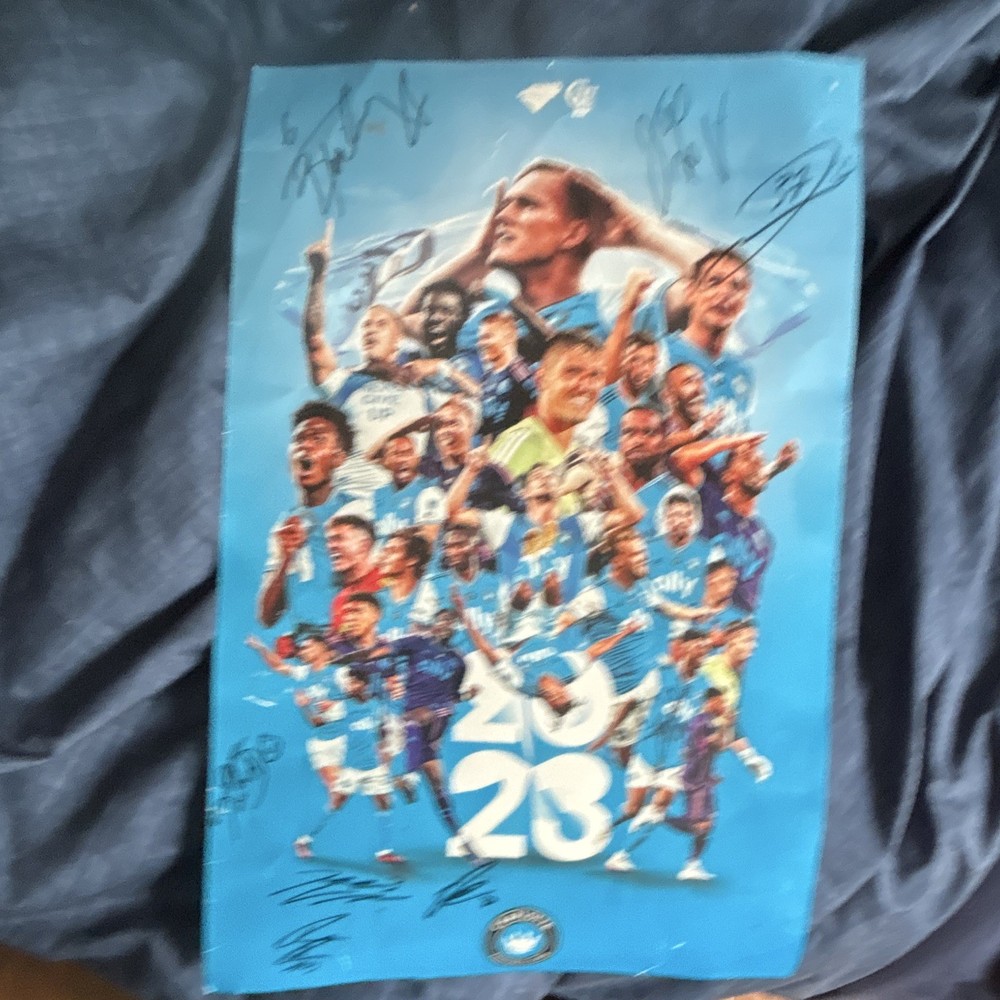 Charlotte FC 2023 Multi-Signed Team Collage Poster | Player Autographs from Meet