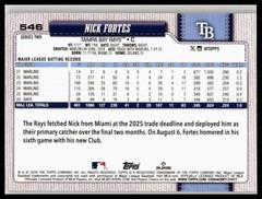 2026 Topps #546 Nick Fortes