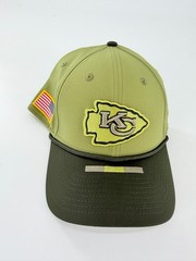 Kansas City Chiefs New Era 39Thirty Size M/L USA Salute to Service Green Hat Cap