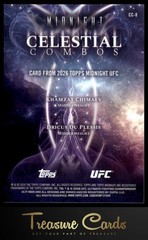 2026 Topps Midnight UFC #CC-8 Dricus Du Plessis/Khamzat Chimaev Celestial Combos
