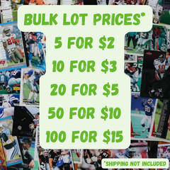 Seattle Seahawks Bulk Team Lots – Stars, HOF, Rookies, from 1980 to present day
