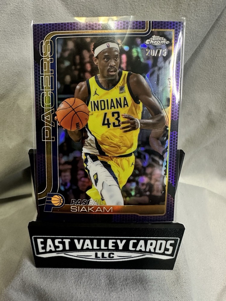 2025-26 Topps Chrome – Pascal Siakam #1 Purple Basketball Refractor /75